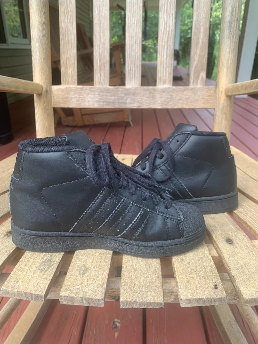Kids Adidas Pro Model High Top Sneakers